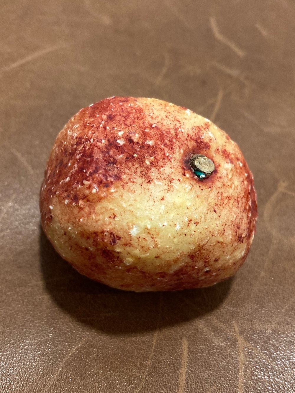 Vintage Alabaster Stone Fruit Strawberry